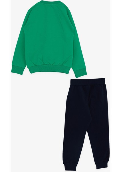 Girls & Boys Erkek Çocuk Eşofman Takım Gözlüklü Sevimli Köpekcik Nakış Baskılı 1-4 Yaş, Yeşil fiyatları