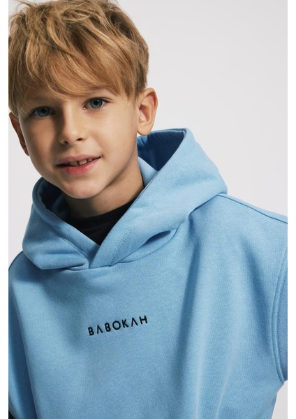 (Kids Boy) Kapüşonlu Loose Fit Kolsuz Sweatshirt