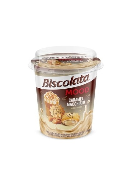 ( 3 Adet ) Biscolata Mood Karamel Macchiato 125 gr