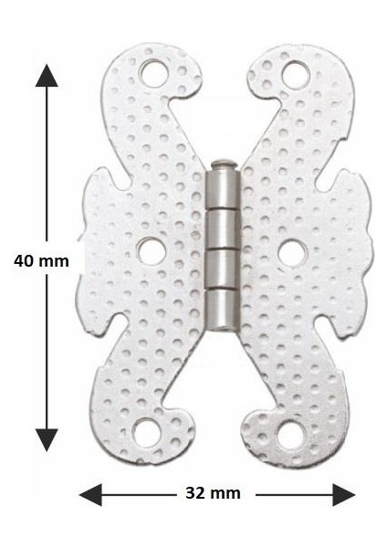 Gürçay Hırdavat Kelebek Menteşe Metal 32*40MM Bakır (2 Adet)