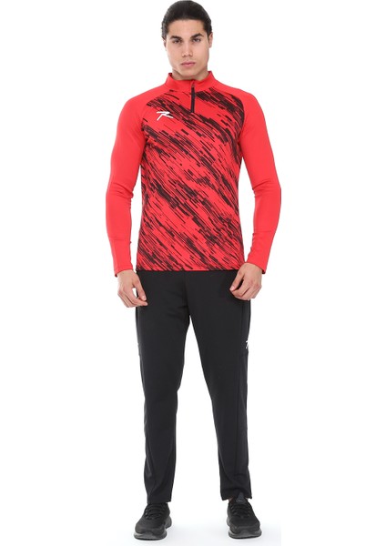 Erkek Yarım Fermuarlı Sweatshirt Dıgnus Kırmızı fırsatları
