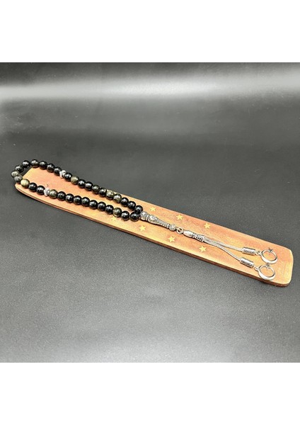 Golden Obsidyen 8mm 33'lük Doğal Taş Tesbih fırsatları