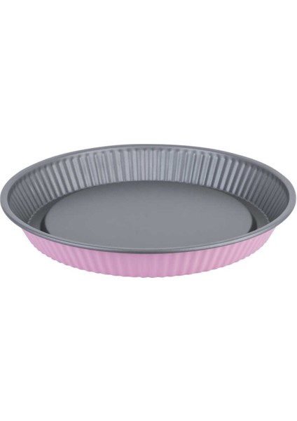 Pembe Derin Tabanlı Turta Kalıbı 28CM
