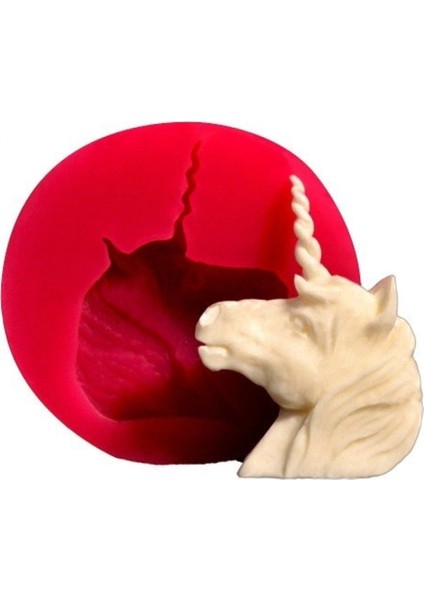 Silikon Unicorn Kafası Kalıbı 5x4 cm