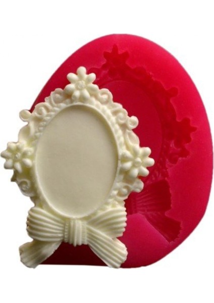 Silikon Oval Ayna Çerçeve Kalıp 6x4,5 cm