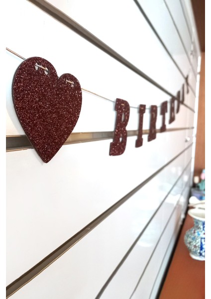 Kahverengi Happy Christmas Yazılı Banner , Özel Gün, Davet Organizasyonu ,yeni Yıl, Yılbaşı Sofrası, Simli Eva Banner modelleri