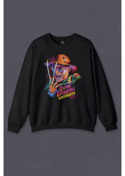 Sweatshirt Freddy Krueger Sweet Dreams Halloween Cadılar Bayramı Baskılı Sweat