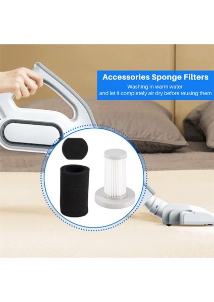 Deerma DX700 DX700S Için Vakum Süpürge Yıkanabilir Hepa Filtre Temizleme Fırçası Filtrasyonu Yedek Aksesuarlar Parçalar (Yurt Dışından)