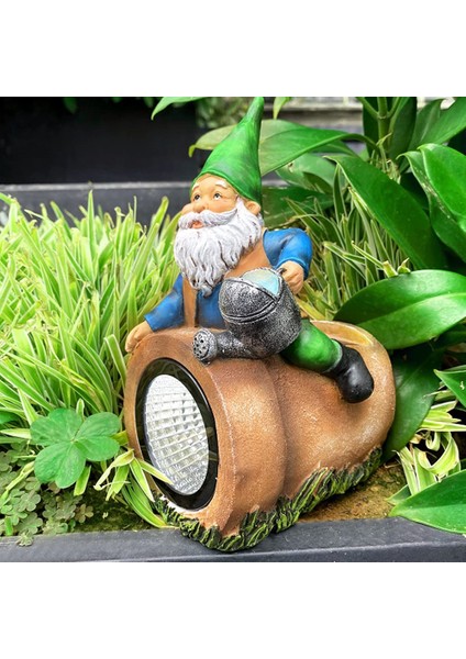 Solar Bahçe Gnome Dekoru - Çim Veranda Için Dış Mekan Güneş Işıkları Için (Yurt Dışından)