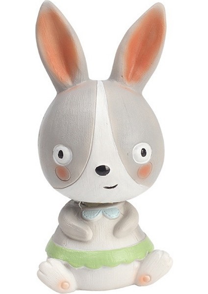 Araba Kontrol Paneli Oyuncakları Sevimli Bobblehead Bebekler Ev Oto Dekorasyon Gri (Yurt Dışından)