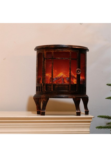 Mini LED Şömine Vintage Dekoratif Fener Sonbahar Dekorasyonu (Yurt Dışından)