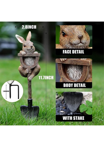 Dış Mekan Için Tavşan Heykeli Kaprisli Bahçe Dekoru (Yurt Dışından) indirimleri