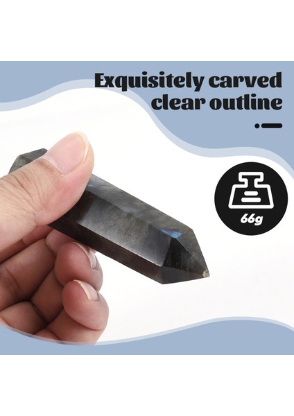 Aytaşı Sütun Doğal Labradorit Kuvars Kristal Ev Dekor 7-8 cm (Yurt Dışından)