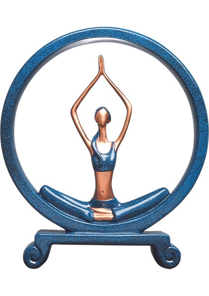 Iskandinav Kız Yoga Karakter Reçine Heykeli Ev Şarap Dolabı Dekorasyon (Yurt Dışından)