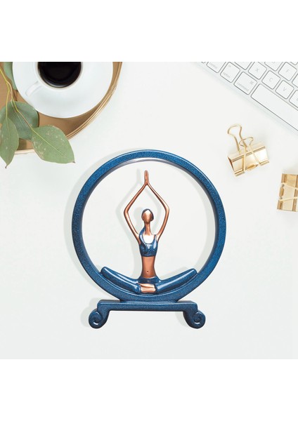 Iskandinav Kız Yoga Karakter Reçine Heykeli Ev Şarap Dolabı Dekorasyon (Yurt Dışından)