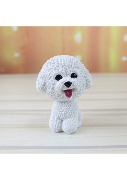 Araba Dekorasyonu-Samoyed Için Simülasyon Sallayarak Kafa Köpek Reçinesi (Yurt Dışından)