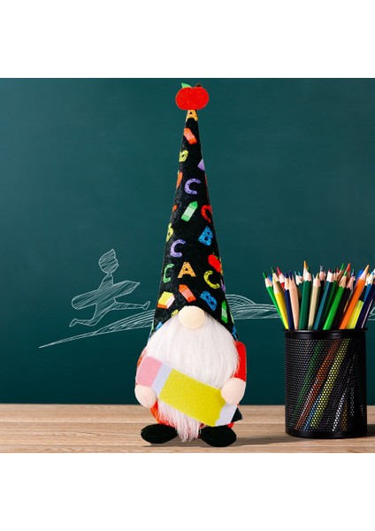 Bebek Gnomes Cüce Öğrencilerin Okul Sezonu Masa Dekoru Hediyesi Için, A (Yurt Dışından)