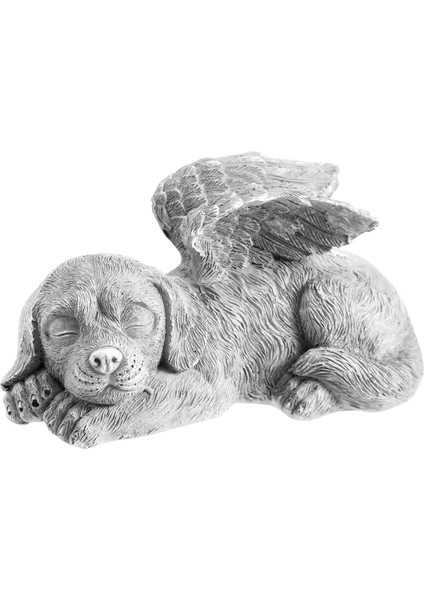 Köpek Melek Evcil Hayvan Anıtı Mezar Taşı Işaretleme Oyma Heykel, Reçine (Yurt Dışından)