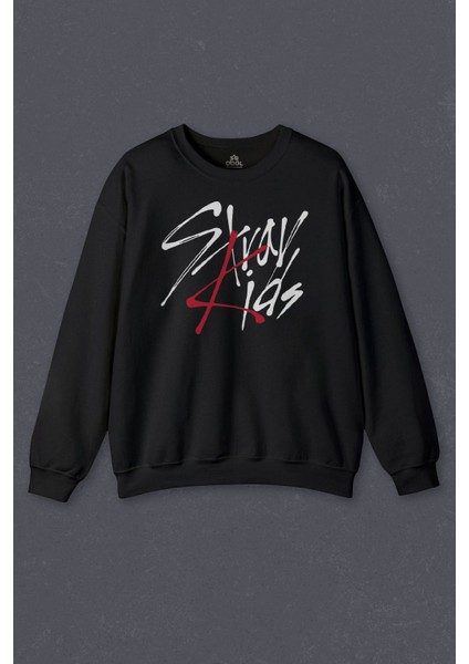 Sweatshirt Stray Kids Kore K-Pop Baskılı Sweat