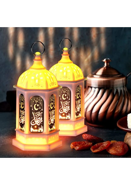 Mini Ramazan Mumu Mübarek Fener LED Eid Mubarak Fener (Yurt Dışından)
