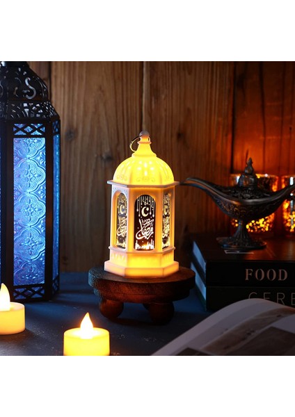 Mini Ramazan Mumu Mübarek Fener LED Eid Mubarak Fener (Yurt Dışından)