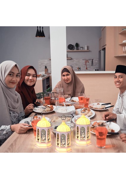Mini Ramazan Mumu Mübarek Fener LED Eid Mubarak Fener (Yurt Dışından)