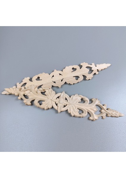 33CMX6CM Ahşap Oyma Çıkartması Şerit Köşe Aplikler (Yurt Dışından)