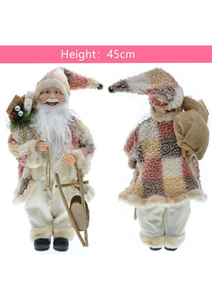 Noel Ağacı Süsleri 45CM Noel Baba Bebek Oyuncakları Dekor Ev Için,1 (Yurt Dışından)