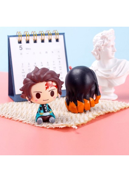 4 Parça Posket Kamado Tanjirou Doll Hayalet Öldürme Bıçağı Karakteri (Yurt Dışından)