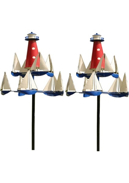 Sanat Rüzgar Heykel Yelkenli Yel Değirmeni Dış Mekan Dekorasyon 85X30CM (Yurt Dışından)
