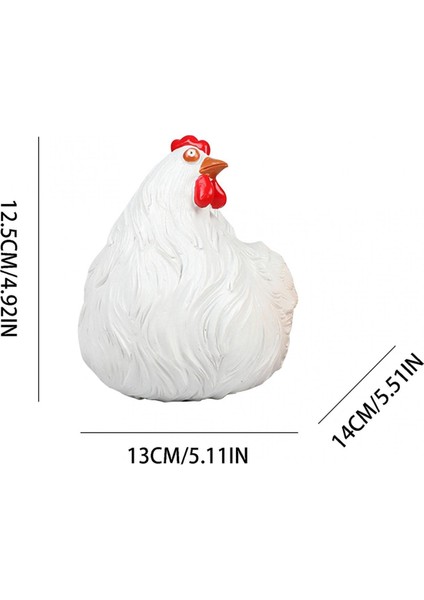 Klip Merdiven Tavuk Pastoral Tavuk Reçine Süsler, Tavuk Reçine El Sanatları, D (Yurt Dışından)