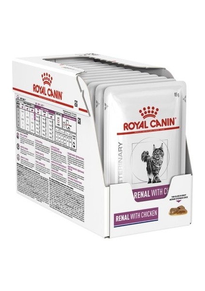 Royal Canin R. Canin Renal  Tavuklu Yaş Kedi Maması 12X85 Gr.