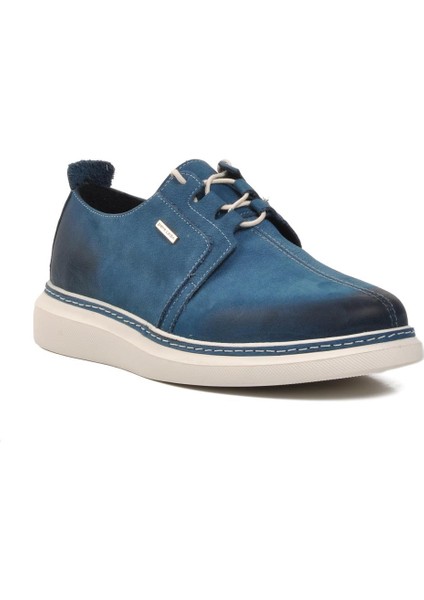 Pierre Cardin 13804 Mavi Nubuk Deri Erkek Casual Ayakkabı