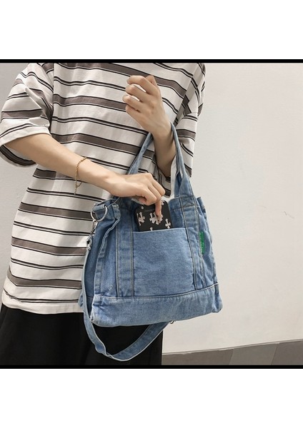 Sokak Trendi Yeni Kovboy Bayan Toto Çanta Moda Basit Vahşi Omuz Çantası Seyahat Rahat Messenger Çanta (Yurt Dışından) fırsatları