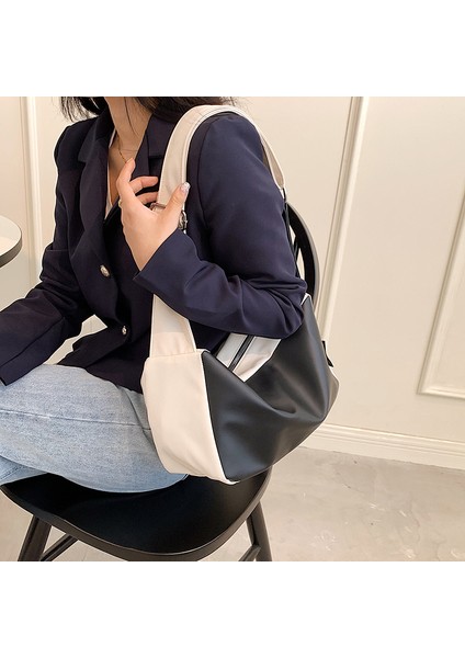 Çanta Kadın 2023 Yeni Rahat Kanvas Çanta Sanat Çanta Üniversite Öğrencisi Sınıf Çantası Renkli Tek Omuz Crossbody Çanta (Yurt Dışından) modelleri