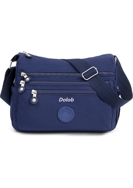 Kadın Anne Çantası Oxford Kumaş Crossbody Çanta 2022 Yeni Kanvas Çanta Büyük Kapasiteli Kadın Orta Yaşlı Omuz Çantası Çok Katmanlı (Yurt Dışından)