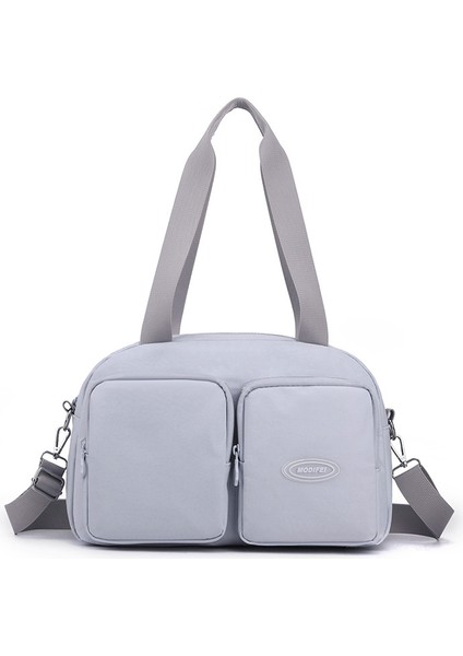 2023 Yeni Tek Omuz Crossbody Çanta Büyük Kapasiteli Rahat Kadın Düz Renk Tote Çanta (Yurt Dışından)