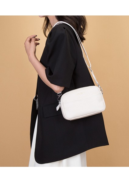 Hakiki Deri Kadın Çantası 2024 Yeni Moda Moda Basit Tek Omuz Crossbody Çanta Ilk Katman Inek Derisi Küçük Kare Çanta (Yurt Dışından)