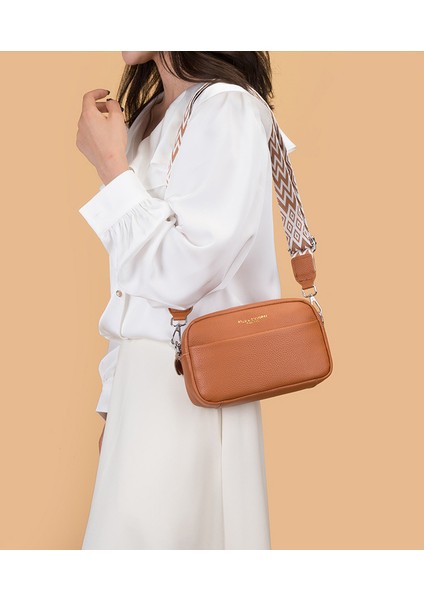 Hakiki Deri Kadın Çantası 2024 Yeni Moda Moda Basit Tek Omuz Crossbody Çanta Ilk Katman Inek Derisi Küçük Kare Çanta (Yurt Dışından)
