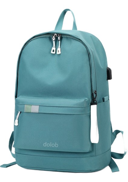 Sırt Çantası Kadın Yeni Moda Okul Çantası Orta Okul Üniversite Öğrencileri Eğlence Seyahat Nötr Düz Renk Oxford Kumaş Sırt Çantası (Yurt Dışından)