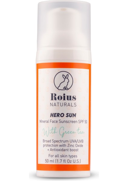 Hero Sun Mineral Filtreli Non-Nano Güneş Koruyucu SPF50 modelleri