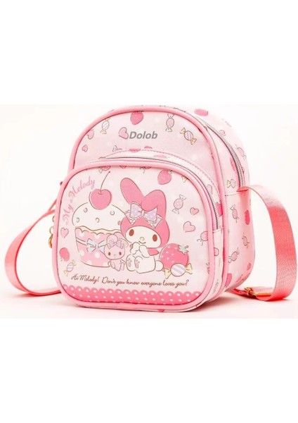 Karikatür Sevimli Kt Melodi Tarçın Köpek Kuromi Omuz Çantası Crossbody Çanta Japon Anaokulu Bebek Çantası (Yurt Dışından)
