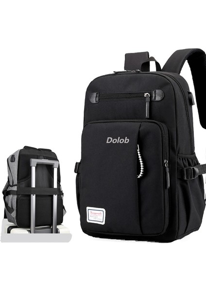 Rahat Sırt Çantası Erkek Su Geçirmez Bilgisayar Sırt Çantası Erkek Büyük Kapasiteli Seyahat Çantası Oxford Kumaş Öğrenci Okul Çantası (Yurt Dışından)