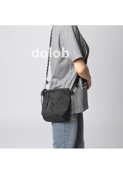 Trendy Marka Tek Omuz Mini Crossbody Çanta Erkek Kanvas Küçük Çanta Kadın Çok Yönlü Çok Fonksiyonlu Gündelik Moda Alışveriş Cep Telefonu Çantası (Yurt Dışından)