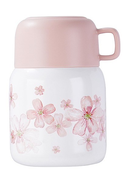 Sakura Kızarmış Beher Büyük Kapasiteli Taşınabilir Kuş Yuvası Tremella Çorba Termos Bardak (Yurt Dışından)