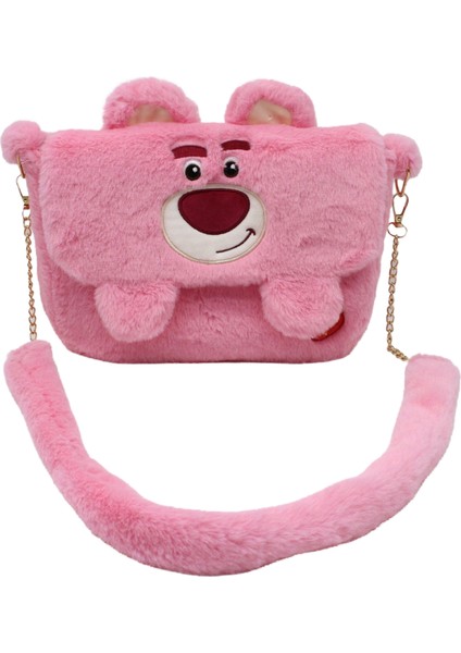 Baırang Çilek Ayı Peluş Tote Çanta (Yurt Dışından)