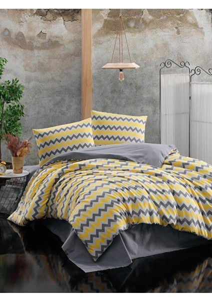 Miss Linda Home %100 Pamuklu Çift Taraflı Çift Kişilik Nevresim Takımı