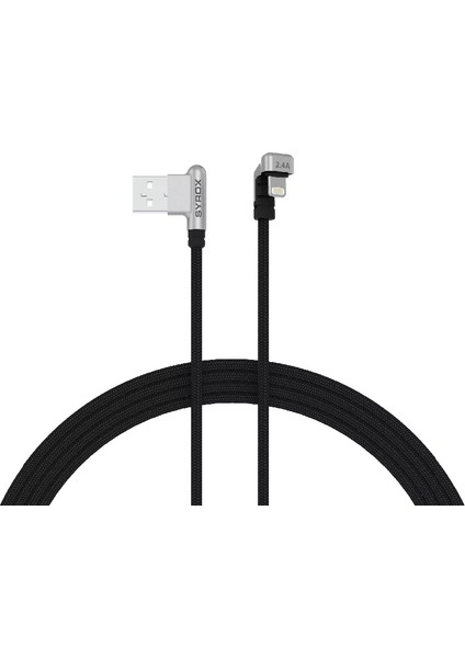 Oyuncular İçin Örgü 2.4A Lightning Hızlı Şarj & Data Kablosu 119 cm C132AL