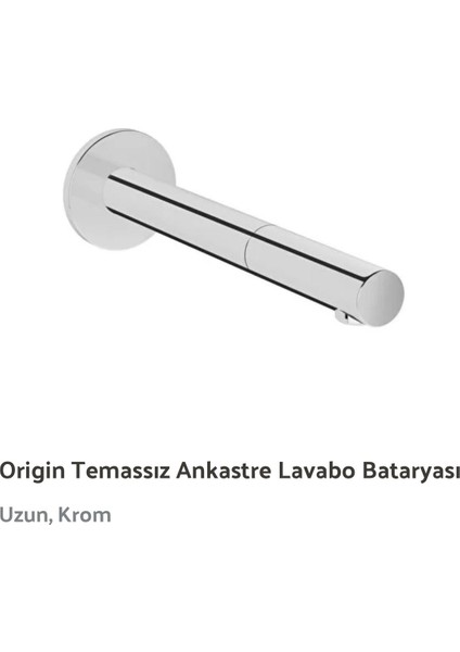 Vitra Origin Temassız Ankastre Lavabo Batarya Seti