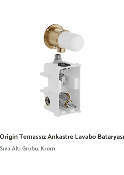 Vitra Origin Temassız Ankastre Lavabo Batarya Seti